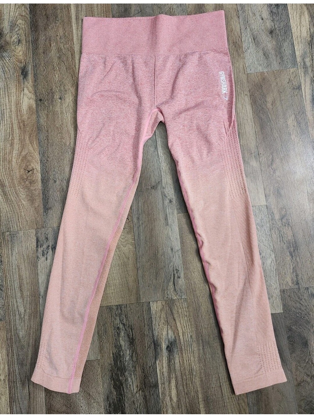 Gymshark Women's Leggings Pink Fade Size M Gym Pants Yoga